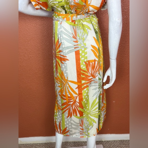 Dress Forum Los Angeles Tropical Print Maxi Dress Size Medium - Picture 8 of 17